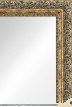 Зеркало «Джилл» Теплое золото с патиной